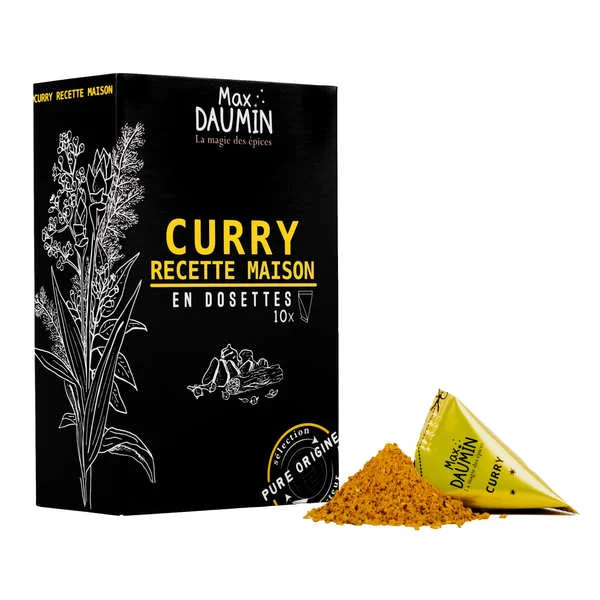 10 dosettes de Curry "recette maison" - Assemblage de 12 épices