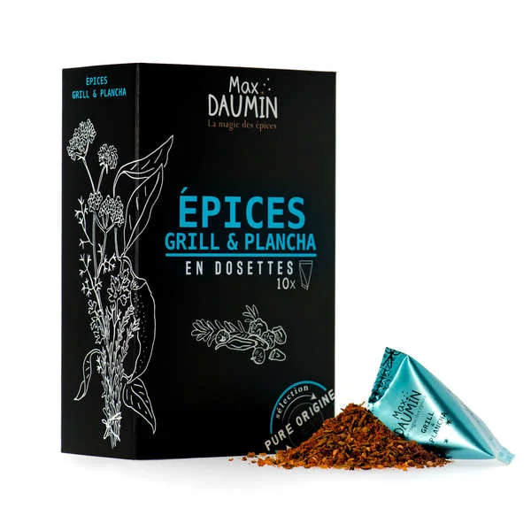 10 dosettes de mélange d'épices pour Grill & Plancha