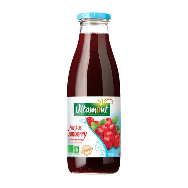 100% pur jus de cranberry bio