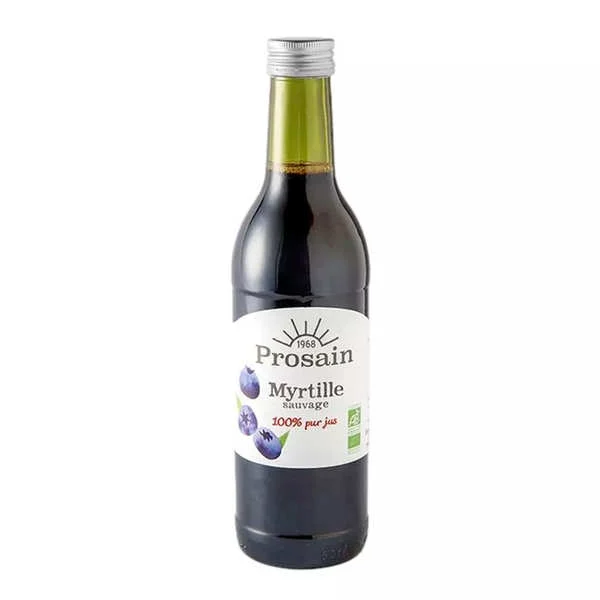 100% pur jus de myrtille sauvage bio Prosain