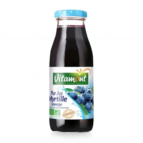 100% pur jus de myrtille sauvage bio