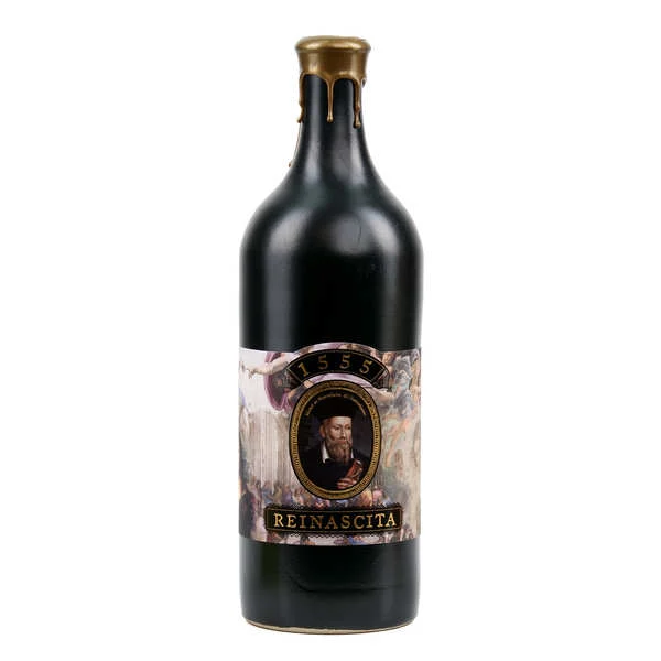 1555 Reinascita - Vin rouge épicé historique en bouteille grès
