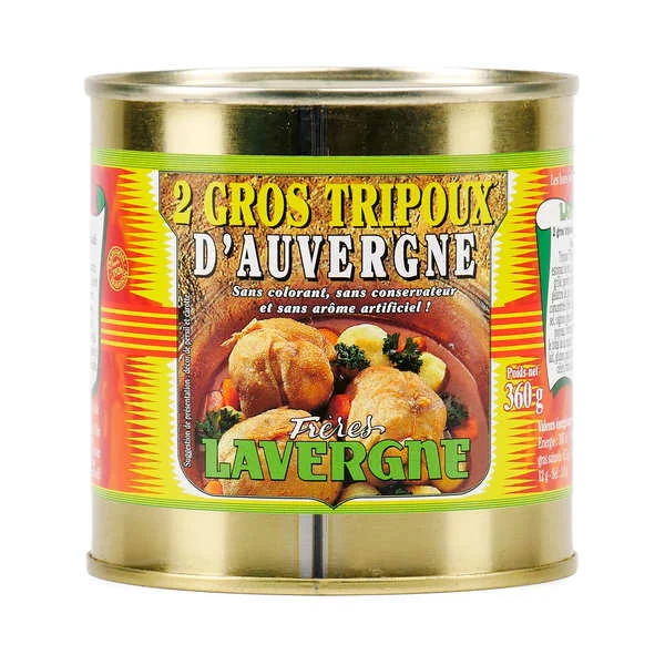 2 gros tripoux d'Auvergne à la tomate des Frères Lavergne
