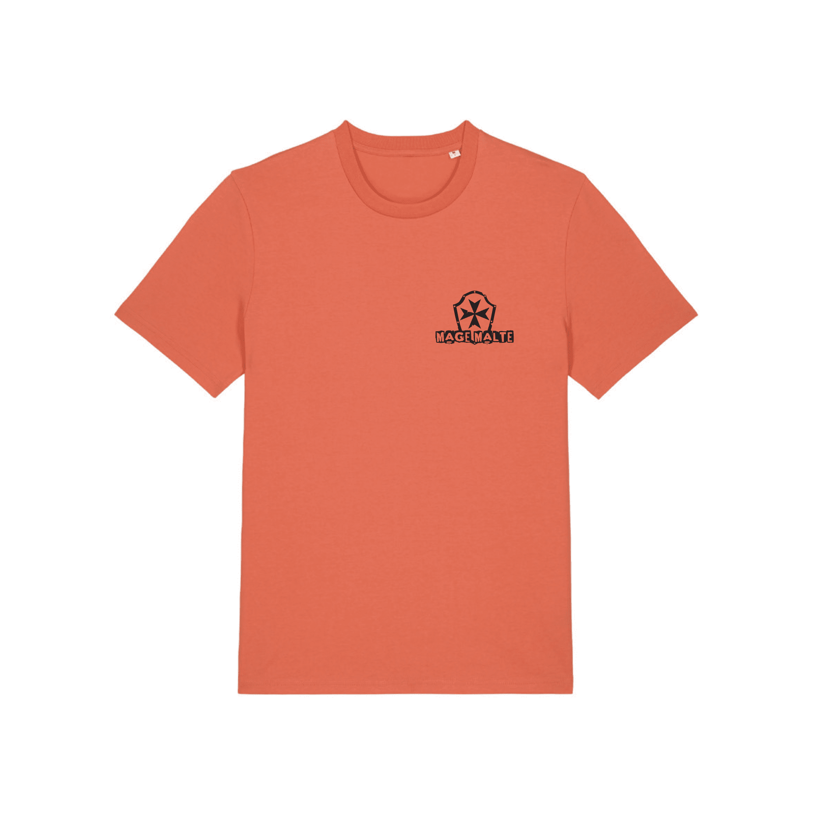 T-shirt Orbe Feu Gamme Iconics. Manches montées. 100% Coton Bio filé et peigné. 180g/m²