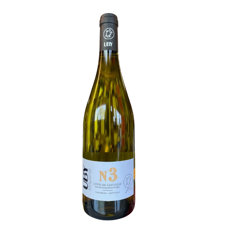 IGP COTES DE GASCOGNE N°3 COLOMBARD SAUVIGNON DOMAINE UBY BLANC
