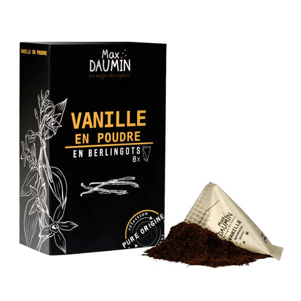 8 berlingots de Vanille Bourbon en poudre