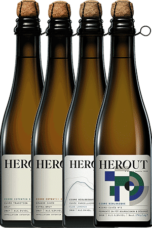 Maison Hérout Cidre Artisanal Bio Coffret Découverte | 6 bouteilles