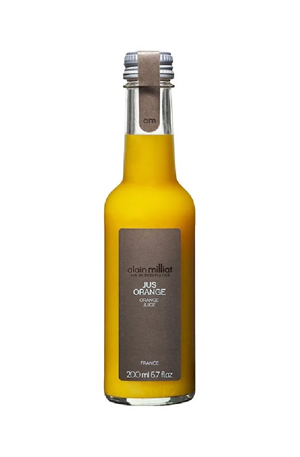 ALAIN MILLIAT - JUS ORANGE BOUTEILLE VERRE 200ML x20