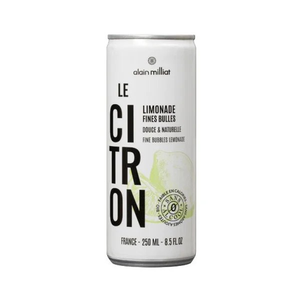 ALAIN MILLIAT - LE CITRON LIMONADE CANETTE 250ML X12 BIO