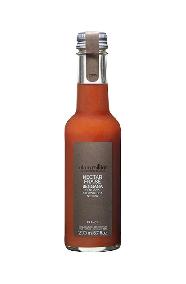 ALAIN MILLIAT - NECTAR FRAISE BOUTEILLE VERRE 200ML x20