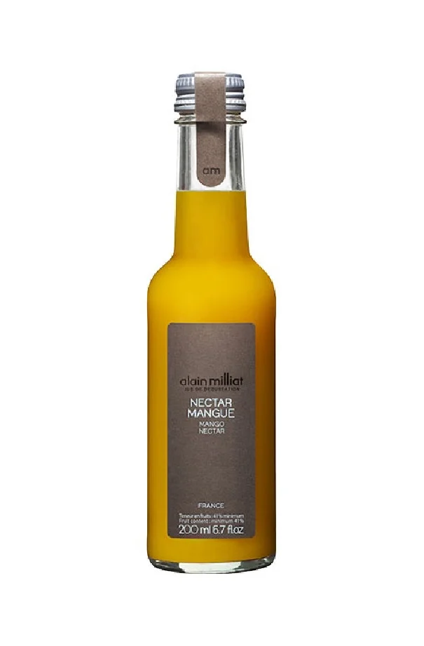 ALAIN MILLIAT - NECTAR MANGUE BOUTEILLE VERRE 200ML x20