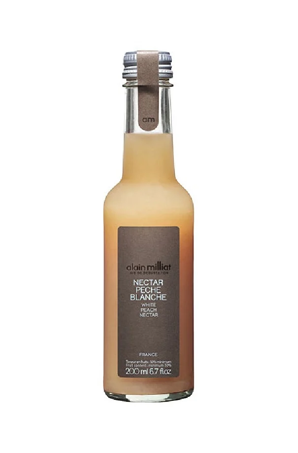 ALAIN MILLIAT - NECTAR PECHE BLANCHE BOUTEILLE VERRE 200ML x20