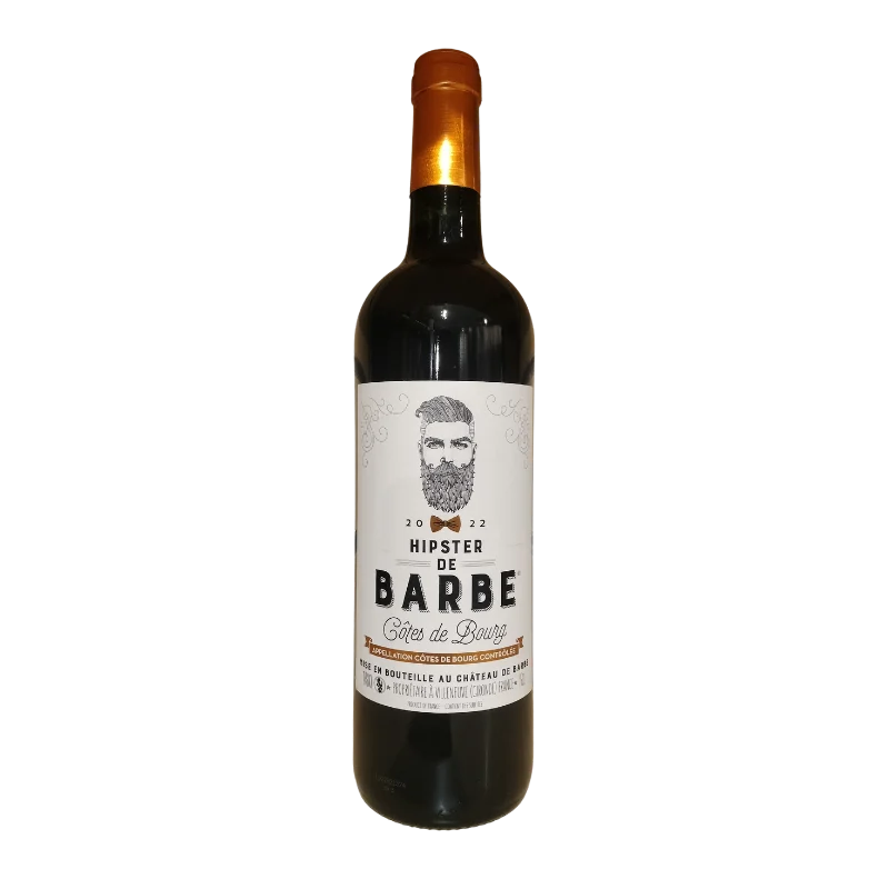 AOP COTES DE BOURG ROUGE HIPSTER DU CHATEAU DE BARBE 2022