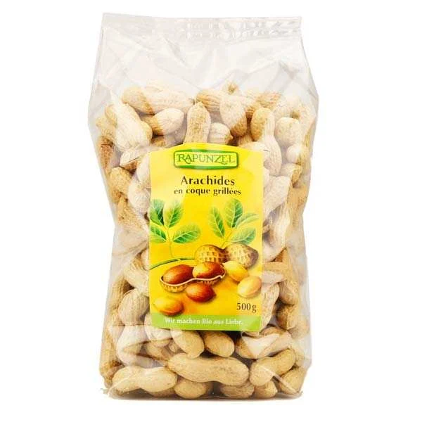 Arachides coques grillées bio (cacahuètes bio)