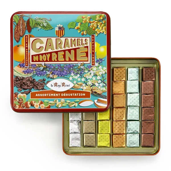 Assortiment de caramels de Provence à l'huile d'olive - Boîte collection