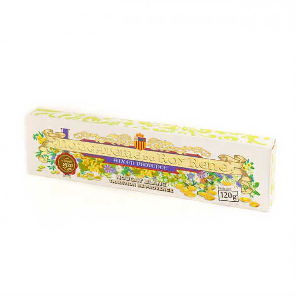 Barre de nougat blanc traditionnel Roy René