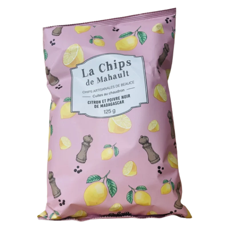 BELSIA CHIPS Citron Poivre « Mahault » 125G