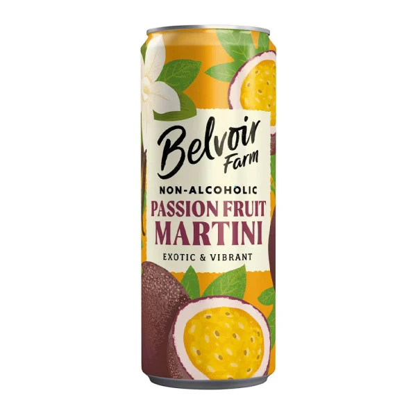 BELVOIR - MARTINI FRUIT DE LA PASSION SANS ALCOOL CANETTE ALU 250ML x12