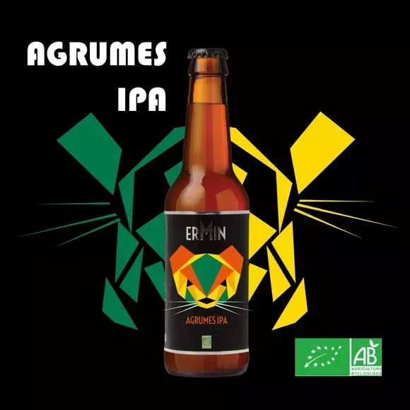 Bière Agrumes IPA 12 x 33CL « ERMIN » Bio