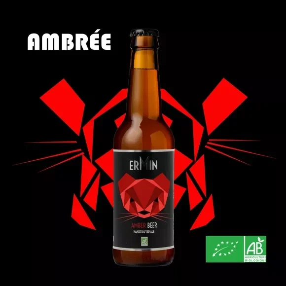 Bière Ambrée 12 x 33CL « ERMIN » Bio