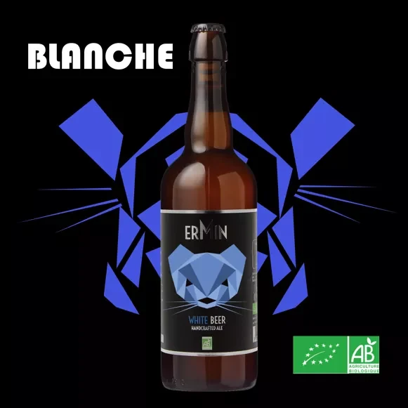 Bière Blanche 12 x 33CL « ERMIN » Bio