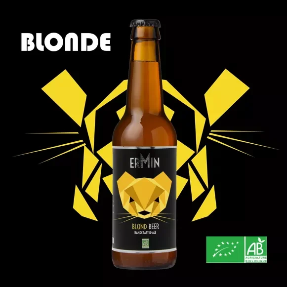 Bière Blonde 12 x 33CL « ERMIN » Bio