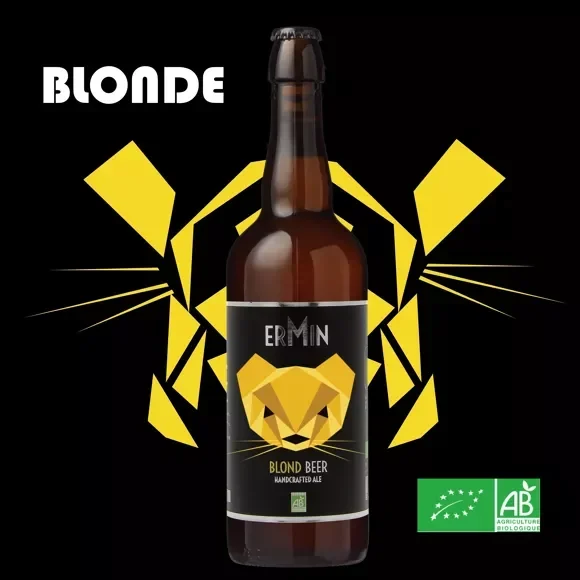 Bière Blonde 6 x 75CL « ERMIN » Bio