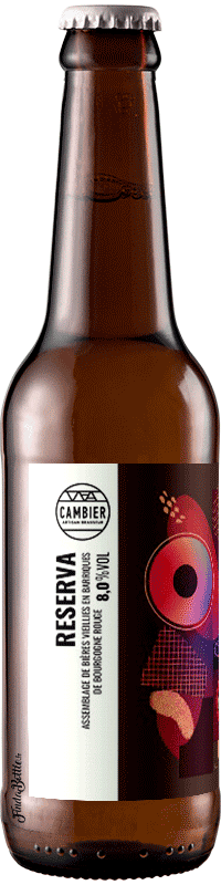 Brasserie Cambier Reserva – Assemblage de bières brunes vieillies en fûts de Bourgogne Rouge