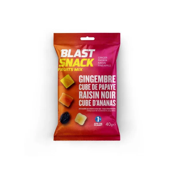 BLAST SNACK - MIX FRUITS SECS PAPAYE GINGEMBRE RAISIN NOIR ANANAS 35g x15