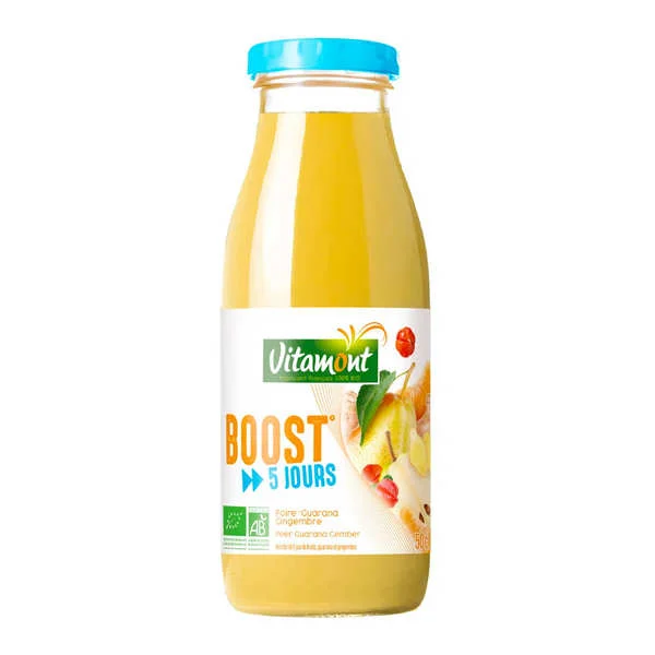 Boisson 5 jours Boost - Clémentine, poire, guarana, gingembre bio