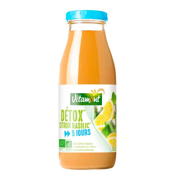 Boisson 5 jours Détox - Citron basilic bio