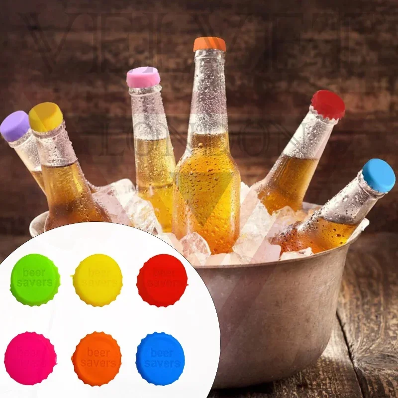 Bouchons silicone bière (x6) – étanches, réutilisables