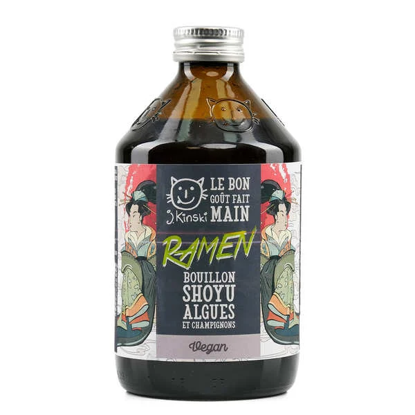 Bouillon aux algues et champignons bio - Base pour Ramen