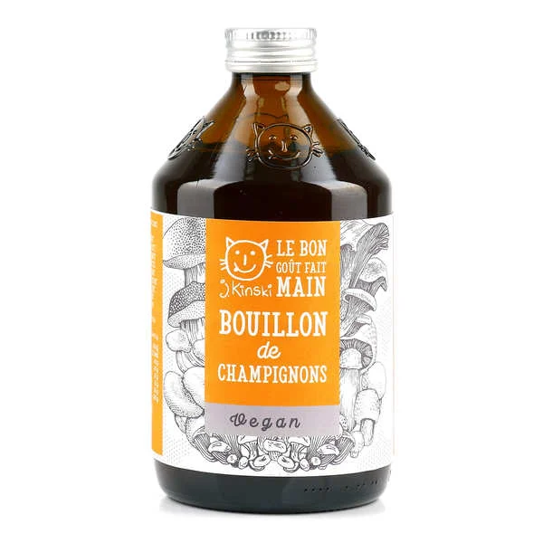 Bouillon de champignons et légumes bio - Vegan
