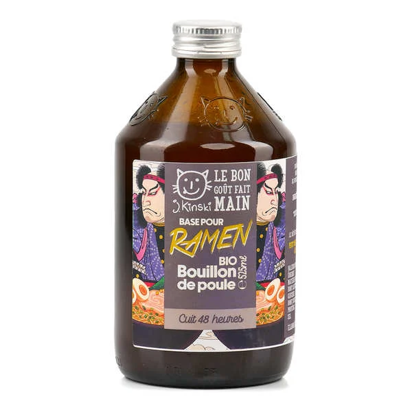 Bouillon de poulet bio - Base pour Ramen
