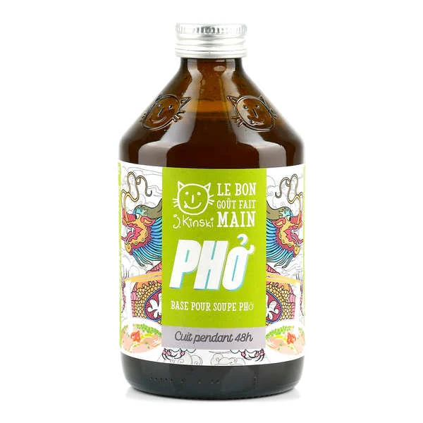 Bouillon de viande (volaille et os de boeuf)- Base pour soupe Pho bio