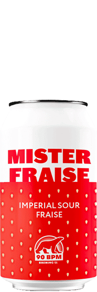 Brasserie 90 Bpm Mister Fraise – Imperial Sour Fraise & Vanille