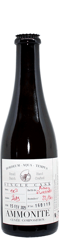 Brasserie Ammonite Single Cask 007 – Auxey Duresses – Bière de fermentation spontanée – 37,5cl ⭐