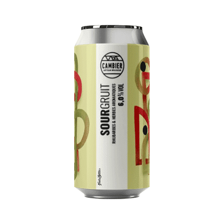 Brasserie Cambier Sour – Bière à la Rhubarbe & Herbes Aromatiques