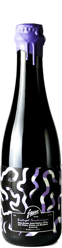 Brasserie Fauve Archipel Paradisiaque – Imperial Stout Tonka Cacao Myrtille Rhum BA 18 Mois