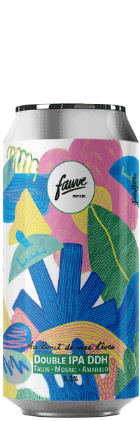 Brasserie Fauve Au Bout de mes Rêves – Double IPA DDH Talus, Mosaic et Amarillo