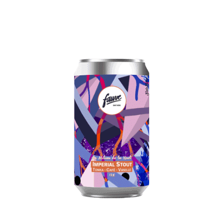 Brasserie Fauve Au Milieu de la Nuit – Imperial Stout Bière à la Tonka, Café & Vanille