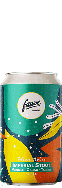 Brasserie Fauve Baies Fleur Noire – Imperial Stout Bière à la Vanille, Cacao & Tonka