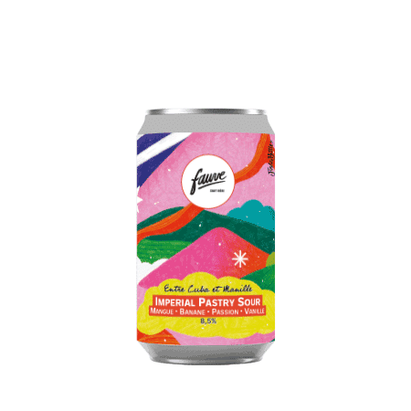 Brasserie Fauve Entre Cuba et Manille – Bière Impérial Pastry Sour à la Passion, Mangue, Banane & Vanille