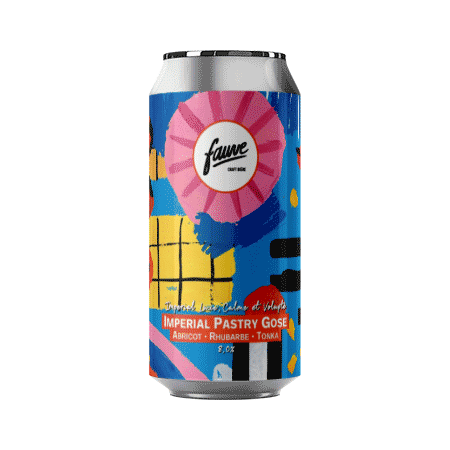 Brasserie Fauve Impériale Luxe, Calme et Volupté – Bière Pastry Gose à l’Abricot, Rhubarbe et Tonka