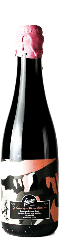 Brasserie Fauve Je Sais que tu m’Attends – Impérial Stout Vanille Bourbon BA 20 mois