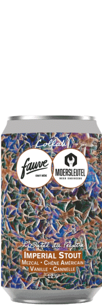 Brasserie Fauve L’Outil du Peintre – Imperial Stout Mezcal, Vanille, Chêne Américain, Cannelle