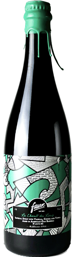 Brasserie Fauve Le Chant du Loup 75cl – Imperial Stout Vanille Cacao Tonka Chêne Américain BA 18 mois