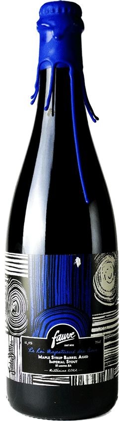 Brasserie Fauve Le Roi Majestueux des Bois 75cl – Imperial Stout Sirop d’Erable BA 15 mois