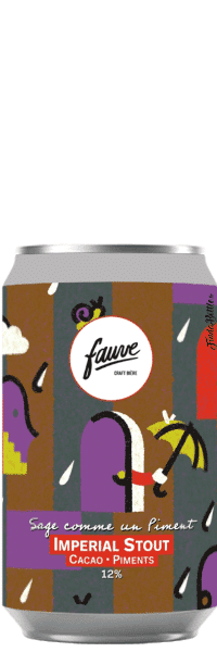 Brasserie Fauve Sage comme un Piment – Imperial Stout Cacao, Piment Pasilla, Ancho & Chipotle Morita
